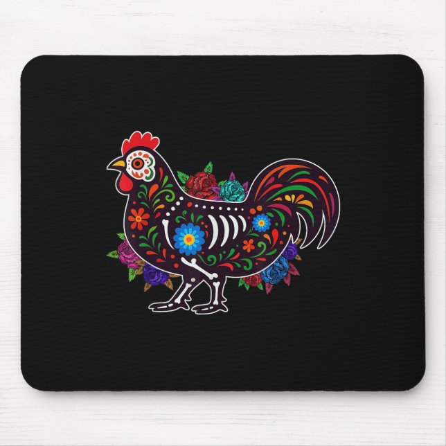 Sugar Skull Chicken Dia De Muertos Halloween Day O Musmatta (Framsidan)