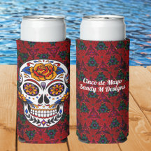 Sugar Skull Cinco de Mayo Personalize Ditt namn