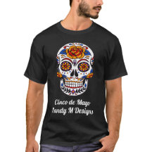 Sugar Skull Cinco de Mayo Personalize Namn Unisex
