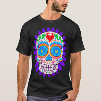 Sugar Skull Day of the dead Coola Bone Head Gift T Shirt