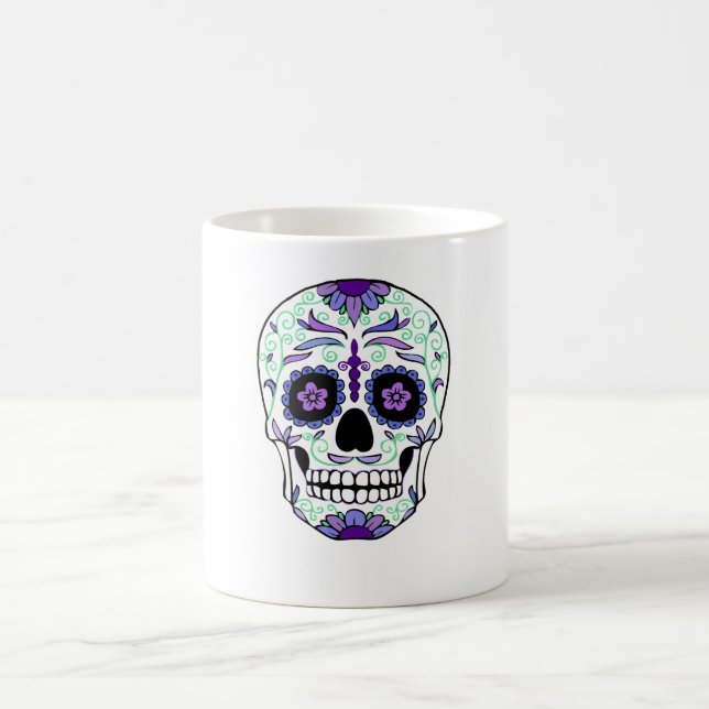 Sugar Skull Day of the dead Día de Muertos Kaffemugg (Center)