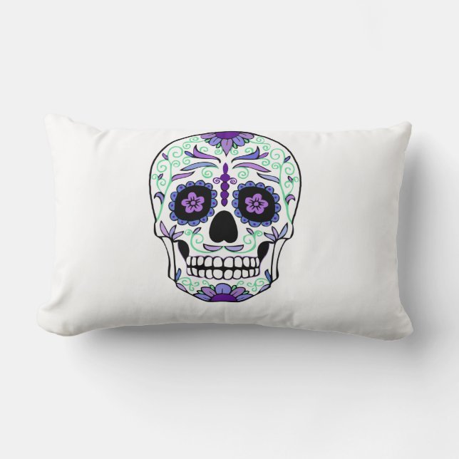 Sugar Skull Day of the dead Día de Muertos Lumbarkudde (Framsida)