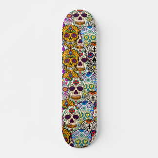 Sugar Skull Day of the dead Halloween Mini Skateboard Bräda 18,5 Cm