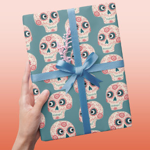 Sugar Skull Day of the dead Halloween Presentpapper