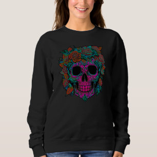 Sugar Skull Day of the dead halloween T Shirt