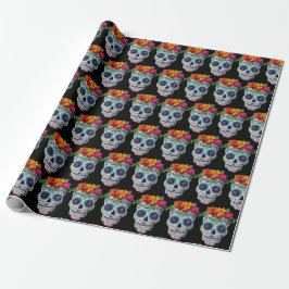 Sugar Skull Day of the Dead Mexican Celebration Presentpapper
