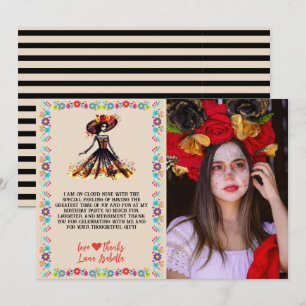 Sugar Skull Dia de los Muertos Day of the dead Tack Kort
