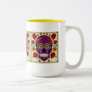 Sugar Skull Dia De Los Muertos Mugg