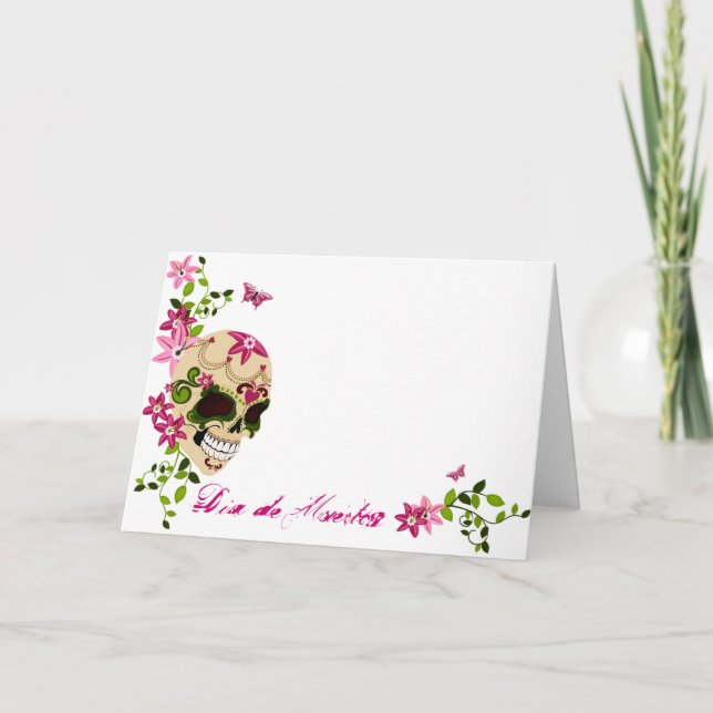 Sugar Skull [Día de Muertos] Kort (Framsida)