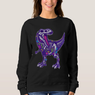 Sugar Skull Dinosaur Calavera Dia de Los Muertos H T Shirt