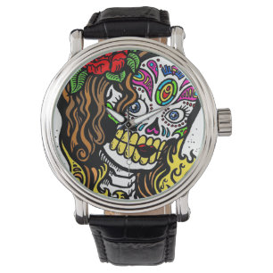 Sugar Skull Girl Armbandsur