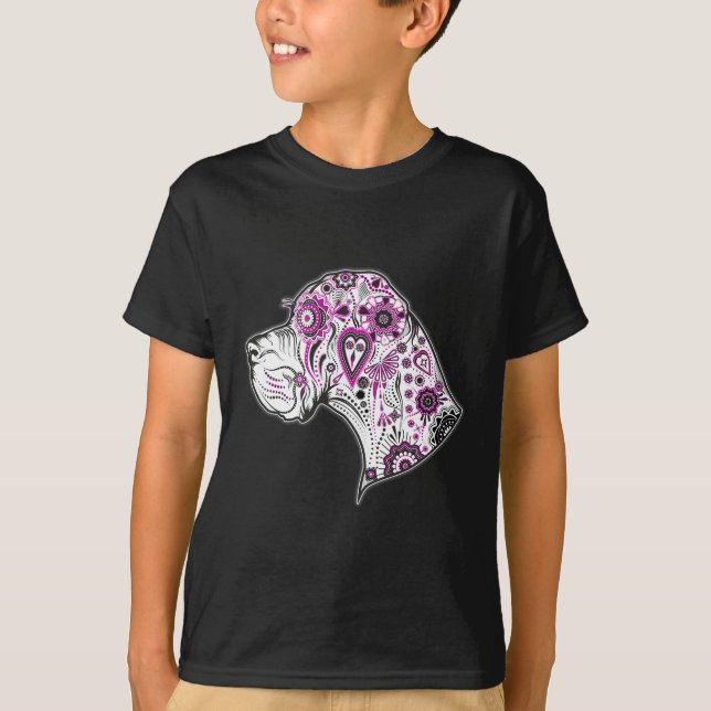 Sugar Skull Grand Danois Tee (Framsida)