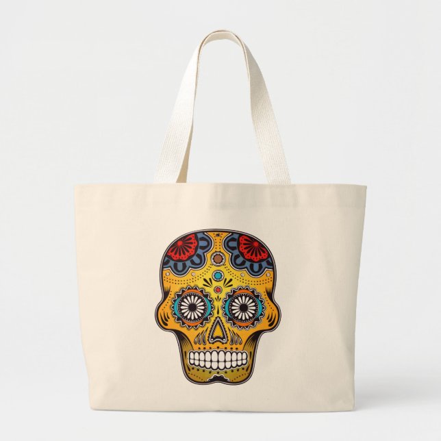 SUGAR SKULL JUMBO TYGKASSE (Framsidan)