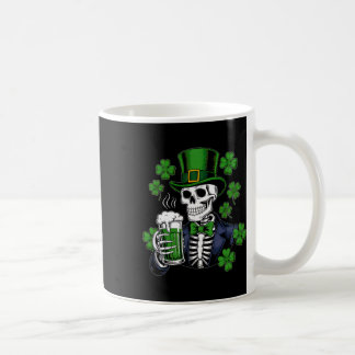 Sugar Skull Lucky Shamrock Öl Dryck St Patric Kaffemugg