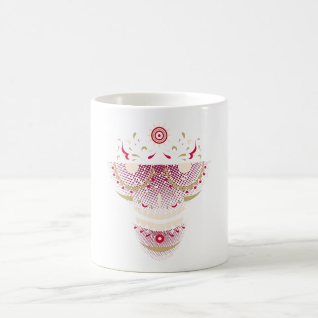 Sugar Skull med Retro Glasses - Día de los Muerto Kaffemugg (Center)