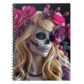 Sugar-skull notebook anteckningsbok