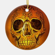 Sugar Skull Pumpkin Träd Ornament