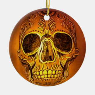 Sugar Skull Pumpkin Träd Ornament