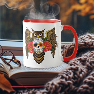 Sugar Skull Ro Uggla Mugg