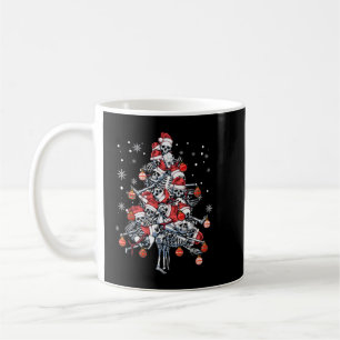 Sugar Skull Santa Hat Julgran Funny Julafton Kaffemugg