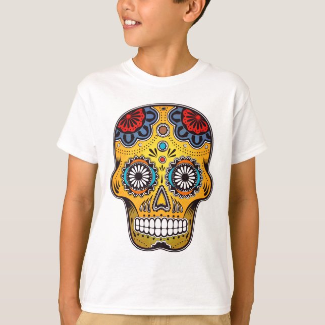SUGAR SKULL T SHIRT (Framsida)