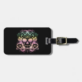 Sugar Skull Vacker La Catrina Day of the dead Bagagebricka