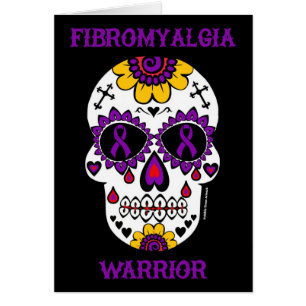 Sugar Skull/Warrior...Fibro Hälsningskort