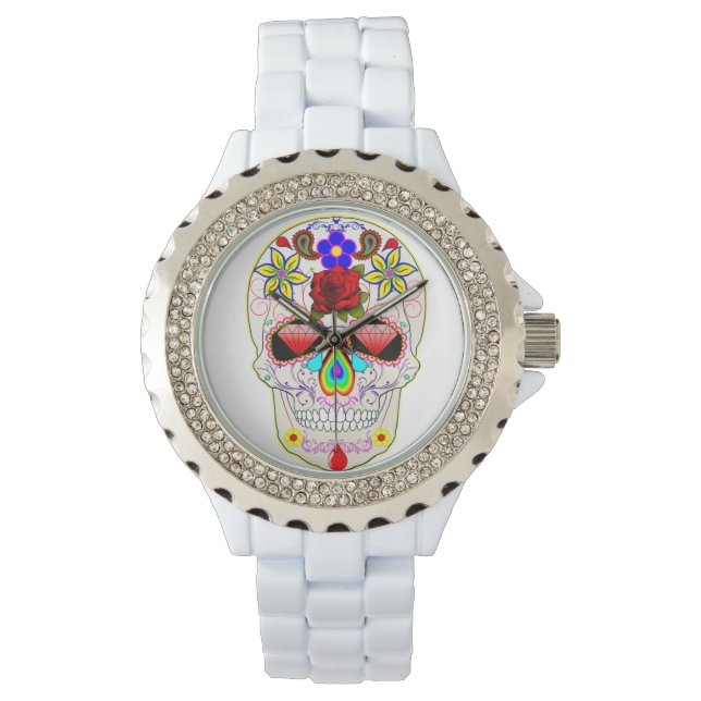 Sugar Skull Watch Armbandsur (Framsida)