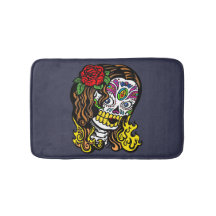 Sugar Skull Woman Ro i Hair