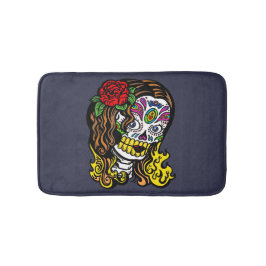 Sugar Skull Woman Ro i Hair Badrumsmatta