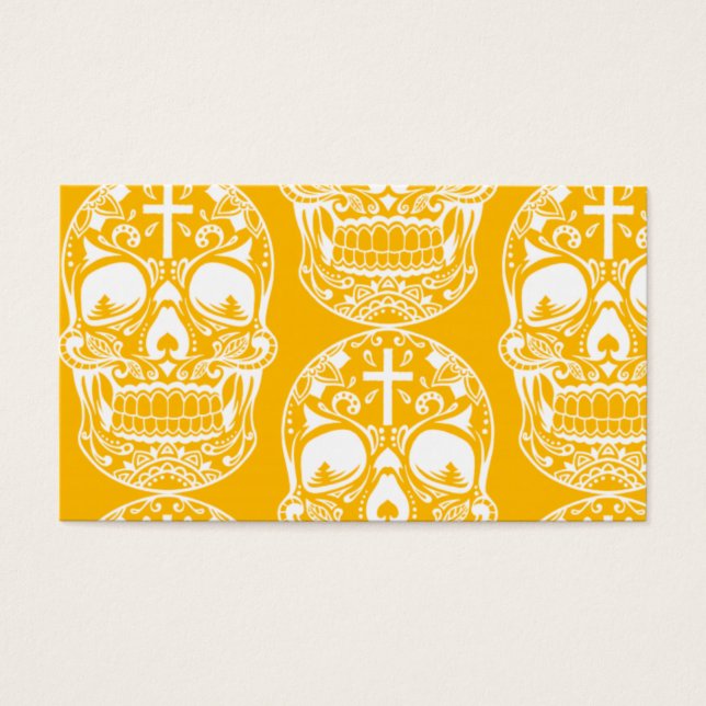 Sugar Skull Yello.png Visitkort (Framsidan)