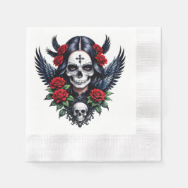 Sugar Skullängel med Ro. Pappersservett