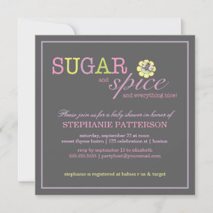 Sugar & Spice Det är en inbjudan till en liten bab