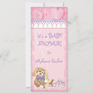 Sugar & Spice, Flickbabyshower-inbjudan Inbjudningar