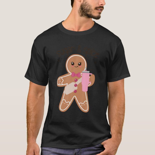 Sugar Spice Gingerbröd Stanley Tumbler Boojee Chr T Shirt (Framsida)