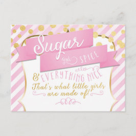 Sugar & Spice Girls Annonserings Foto Postkort Vykort