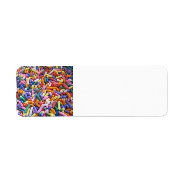 Sugar Sprinkles Returadress Etikett (Framsidan)