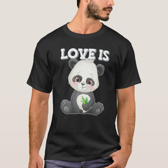 Sugar Sweet Panda   T Shirt (Framsida)