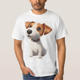 "Sugar Valp Bliss: Aditable Hund Sticker Tee" T Shirt