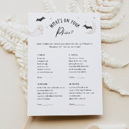 SuGARBOO Baby Shower What's on your Mobil Game Inbjudningar