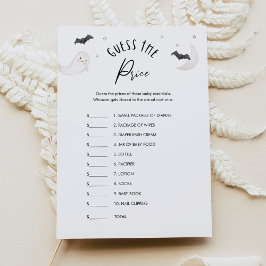 SUGARBOO Gissa Game Card för Prisa babyskor Inbjudningar
