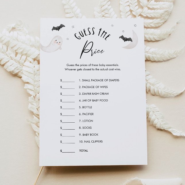 SUGARBOO Gissa Game Card för Prisa babyskor Inbjudningar (Skapare uppladdad)