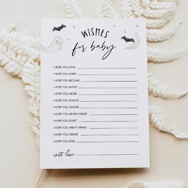 SUGARBOO Halloween Önskemål för Baby Adapter Inbjudningar (Skapare uppladdad)