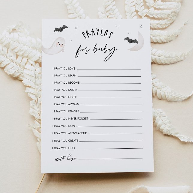 SUGARBOO Halloween Prayers for Baby Adapter Inbjudningar (Skapare uppladdad)