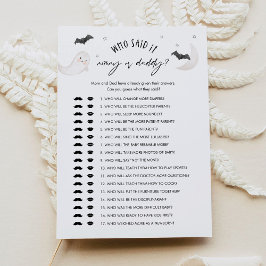 SUGARBOO som sa det till Mamma eller Baby-jakkort  Inbjudningar