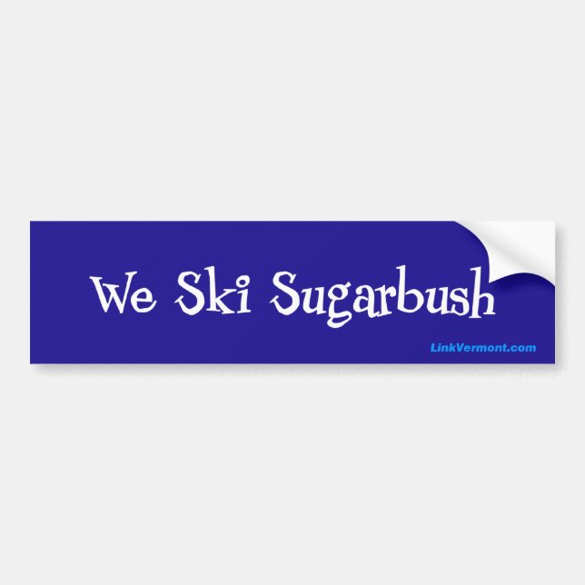 Sugarbush skidar semesterorten bildekal (Framsidan)