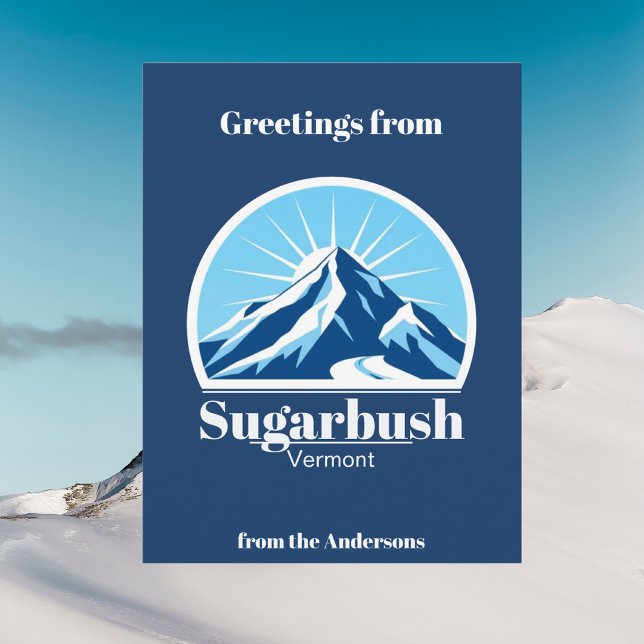 Sugarbush Vermont berg skidåresort vykort (Skapare uppladdad)