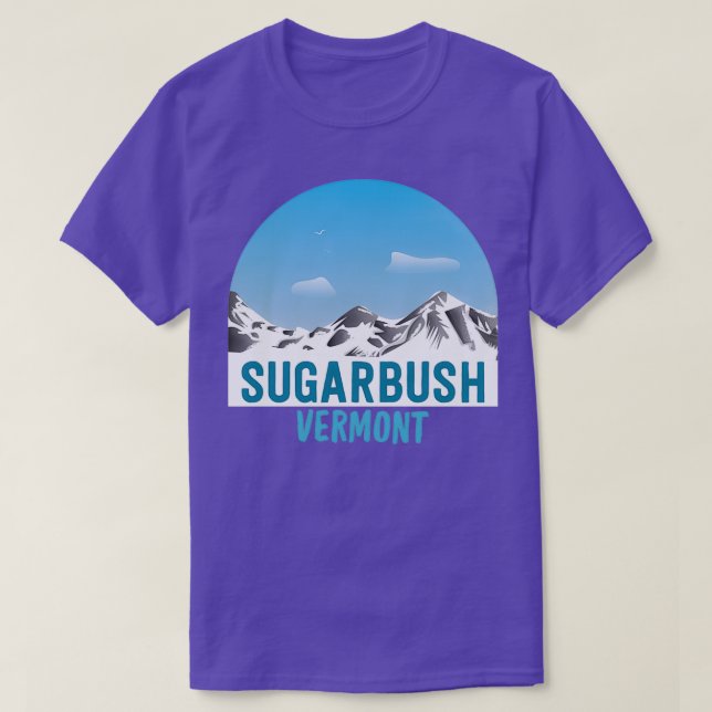 Sugarbush Vermont-bergen Äventyr T Shirt (Design framsida)