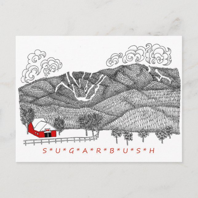 Sugarbush Vermont Vykort (Framsida)