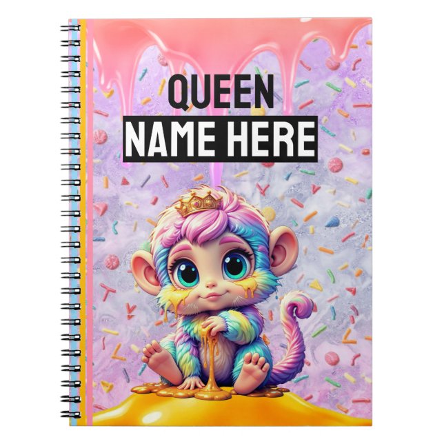 Sugarfluff Queen Spiral Photo Notebook Anteckningsbok (Framsidan)